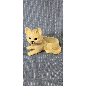 Vintage Ceramic Cat Planter